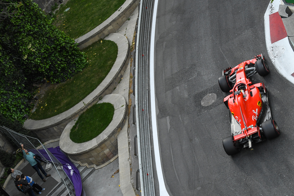 A Forma-1-es Azeri Nagydíj, Sebastian Vettel, Ferrari 