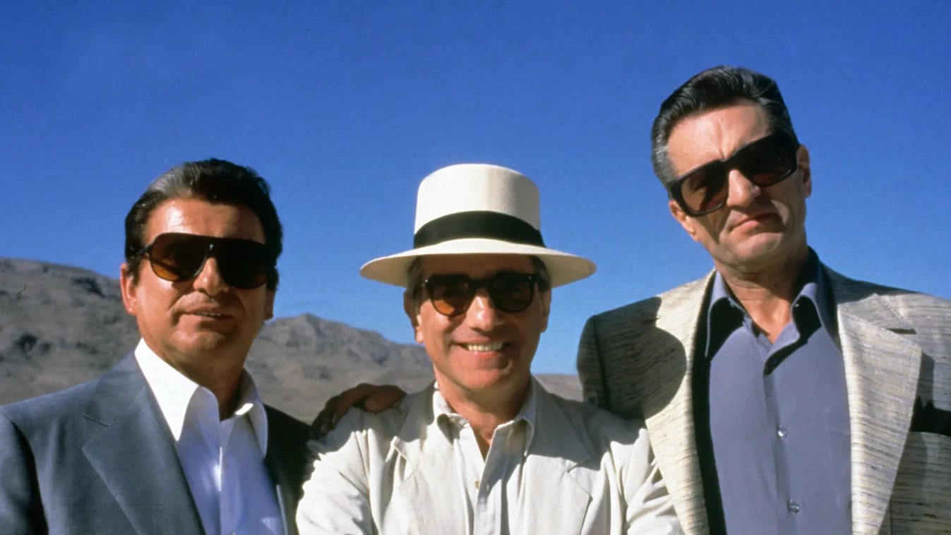 Joe Pesci, Martin Scorsese és Robert De Niro a Casino forgatásán 
