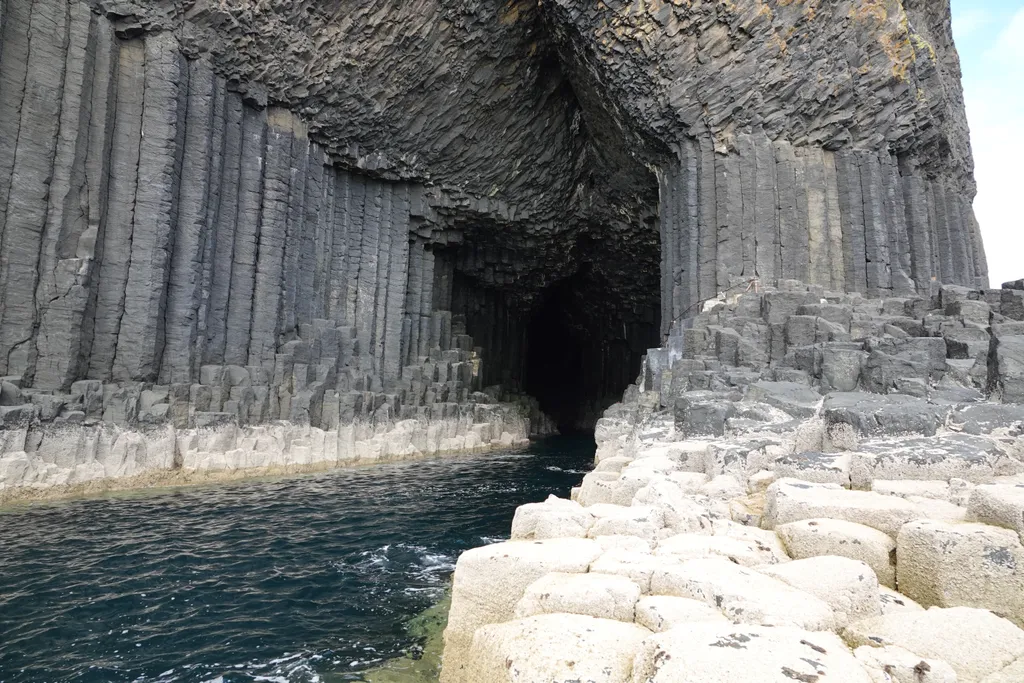 Skócia, Fingal, barlang, Staffa, sziget, 