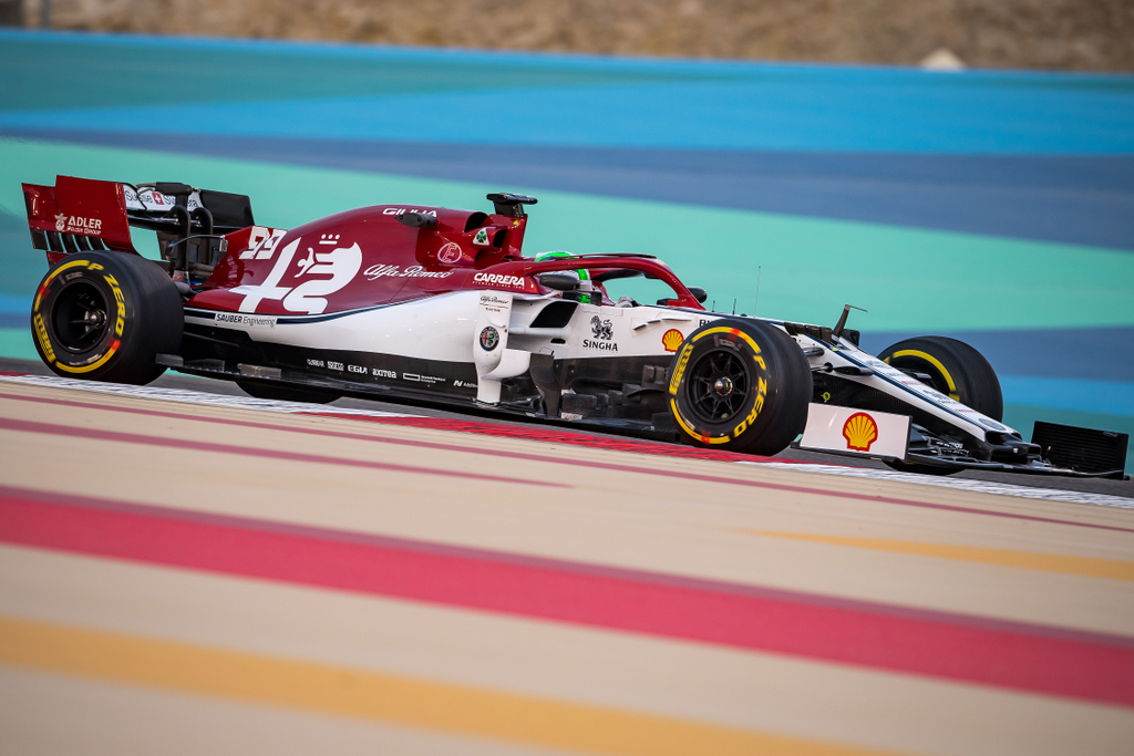 Forma-1, teszt, Bahrein, Antonio Giovinazzi, Alfa Romeo Racing 