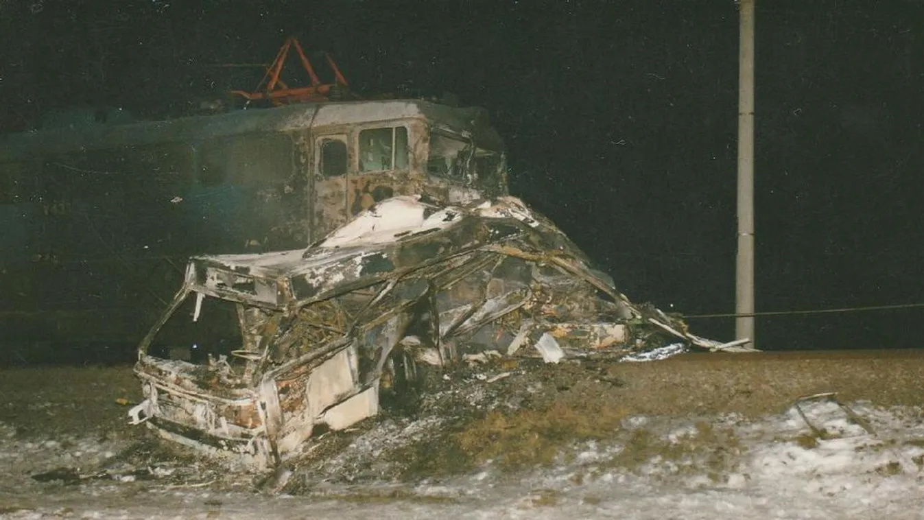 Kutasi autóbusz-baleset, 1996. február 26-án, autóbusz, baleset, archív 