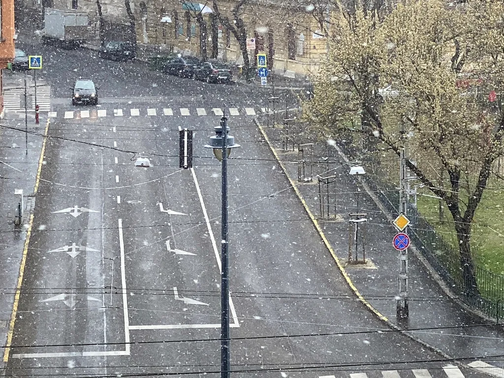havazás időjárás koronavíros korona vírus Budapest üres utca utcák fertőzés betegség hó 