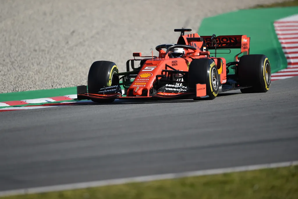 Forma-1, Barcelona, teszt, Sebastian Vettel, Scuderia Ferrari 