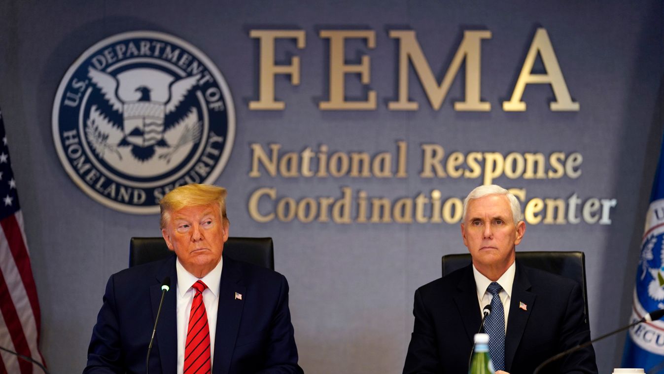 President Donald Trump and Vice President Mike Pence Visit The Federal Emergency Management Agency Headquarters GettyImageRank2 POLITICS 