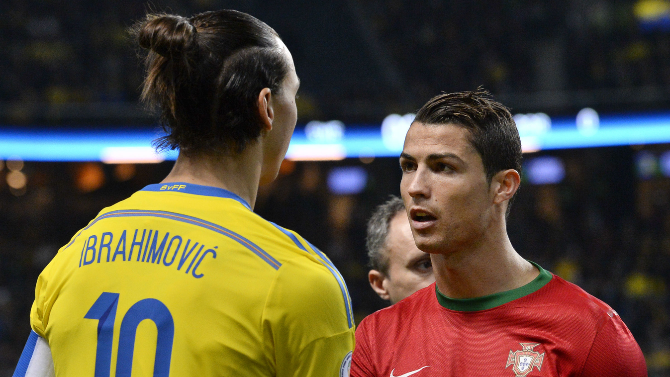 Zlatan Ibrahimovic és Cristiano Ronaldo, foci 