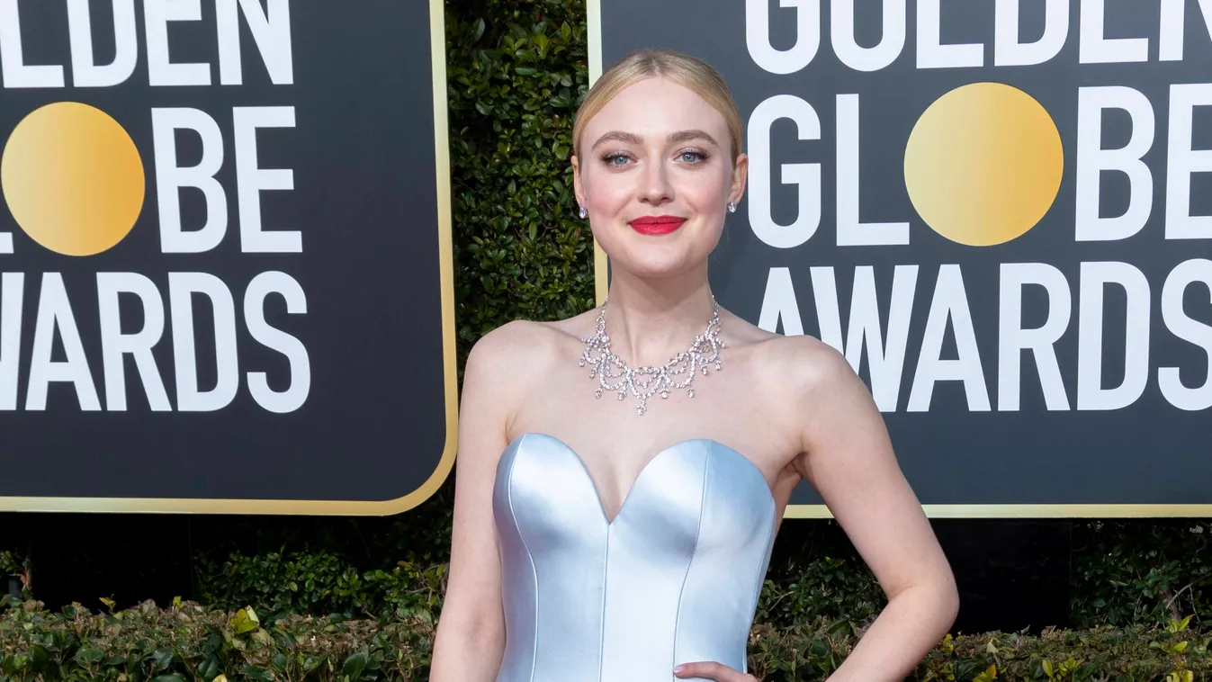 Golden Globe Awards 2019 Celebrities Dakota Fanning Golden Globes 2019 film; awards; red carpet; fashio Arts Culture and Entertainment globes76 goldenglobe goldenglobes GLOBE 