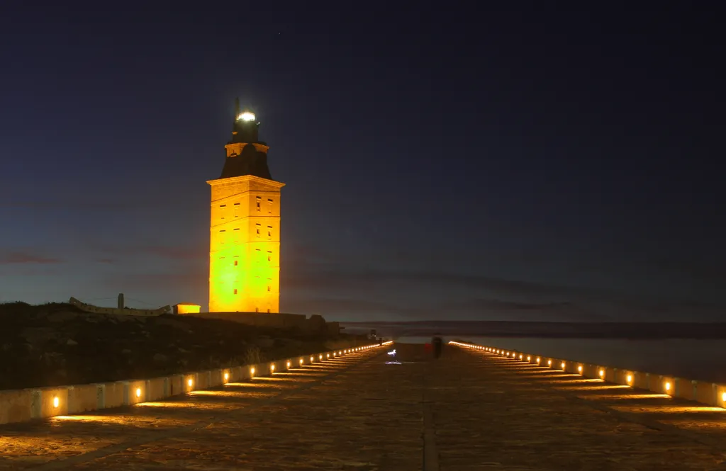 Hercules, Torony, Torre de Hércules, világítótorony, Spanyolország 