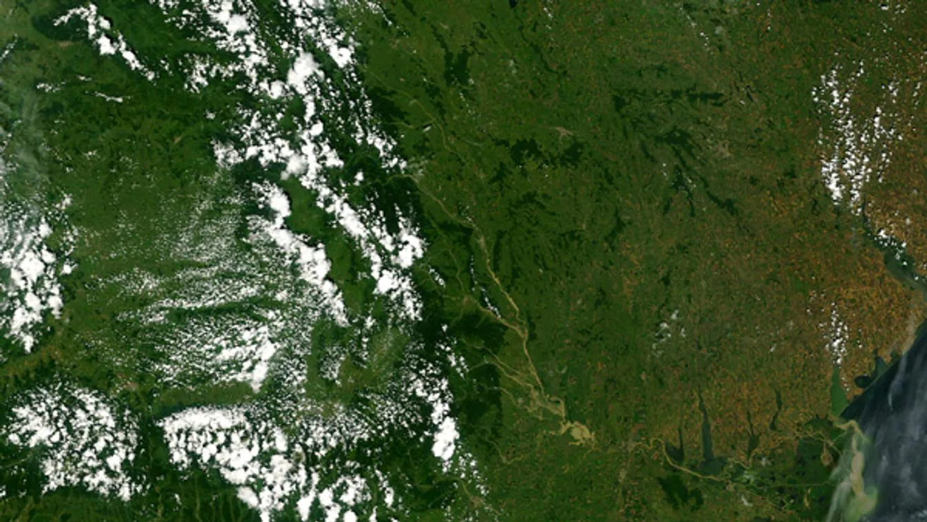 románia árvíz műholdkép 