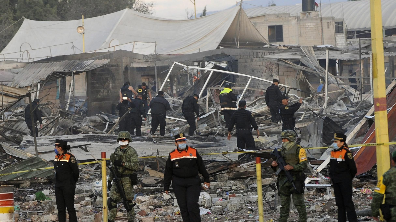 mexikó Tultepec robbanás piac Tultepec város 