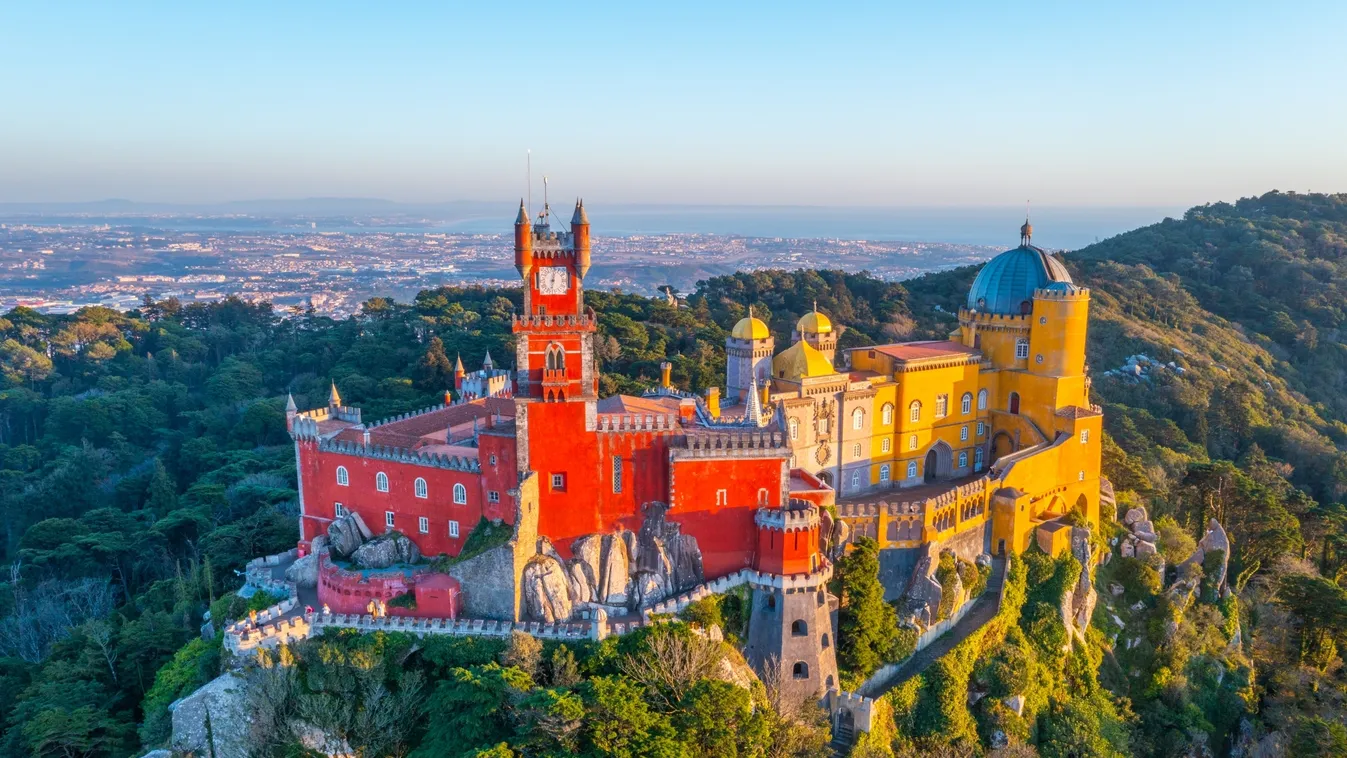 Pena, palota, Portugália, Sintra, hegység, 