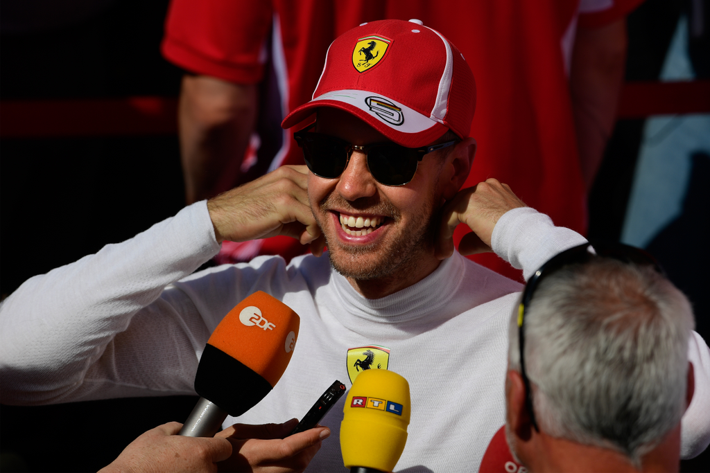 A Forma-1-es Spanyol Nagydíj pénteki napja, Sebastian Vettel, Scuderia Ferrari 