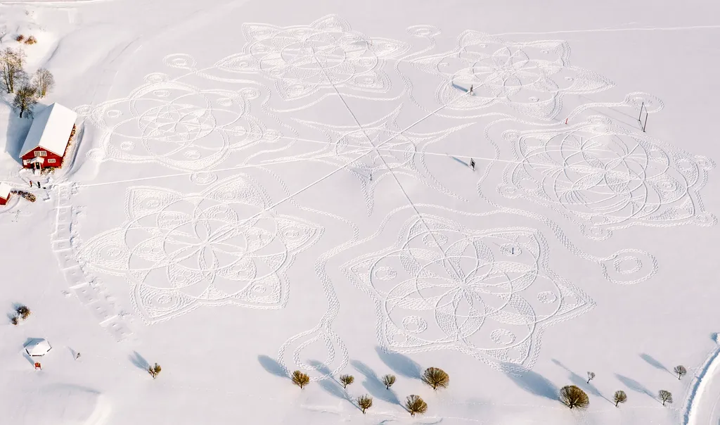 Finnország, hó, havazás, művészet, művész, 2021.02.11. 