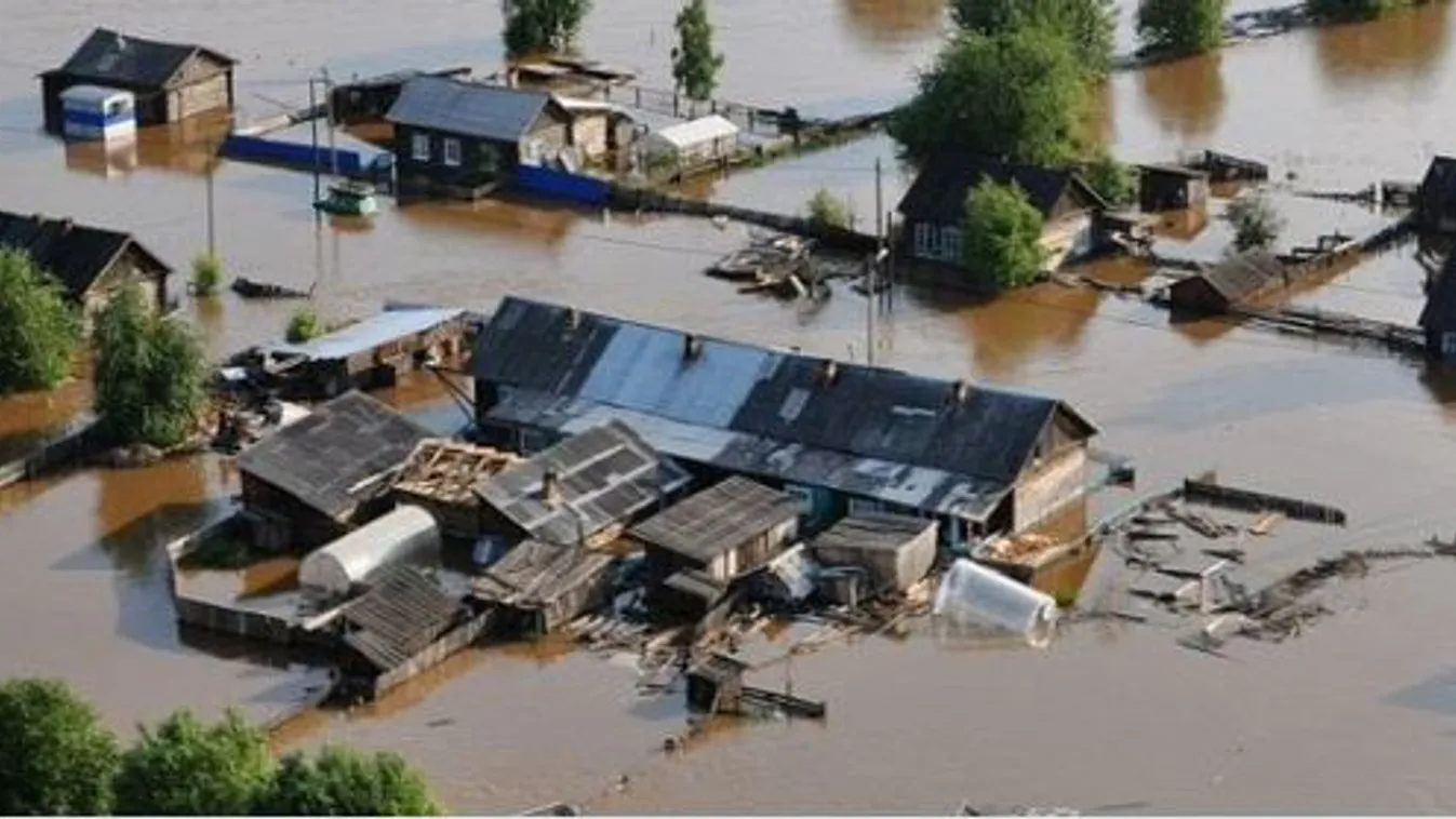 áradás, árvíz, Oroszország 