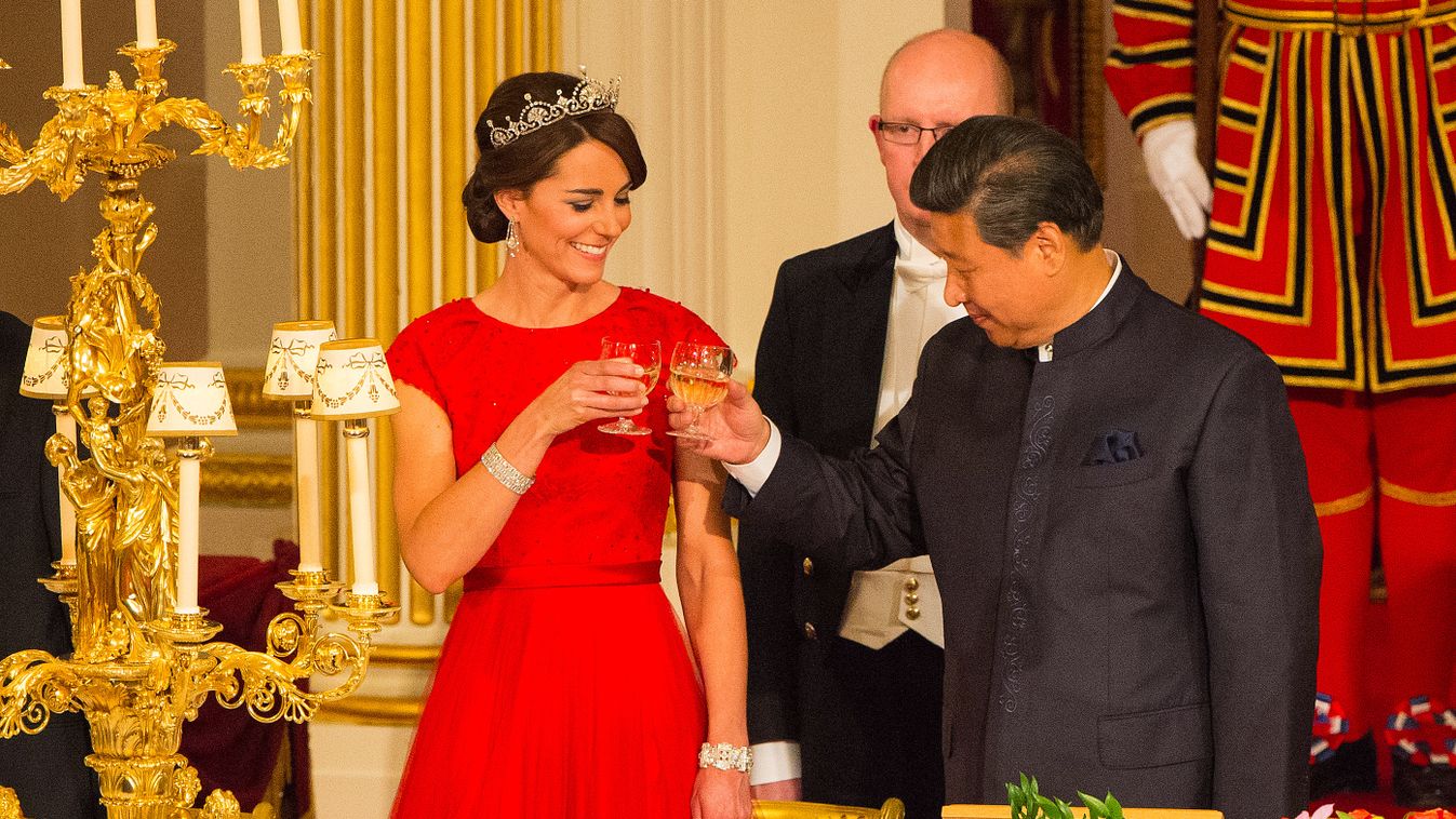 Trend, katalin hercegnő hszi csin-ping kínai elnök állami bankett ünnepség vilmos herceg erzsébet királynő 