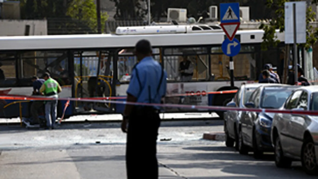 Felrobbant egy busz Tel Avivban, palesztin terror támadás Izraelben