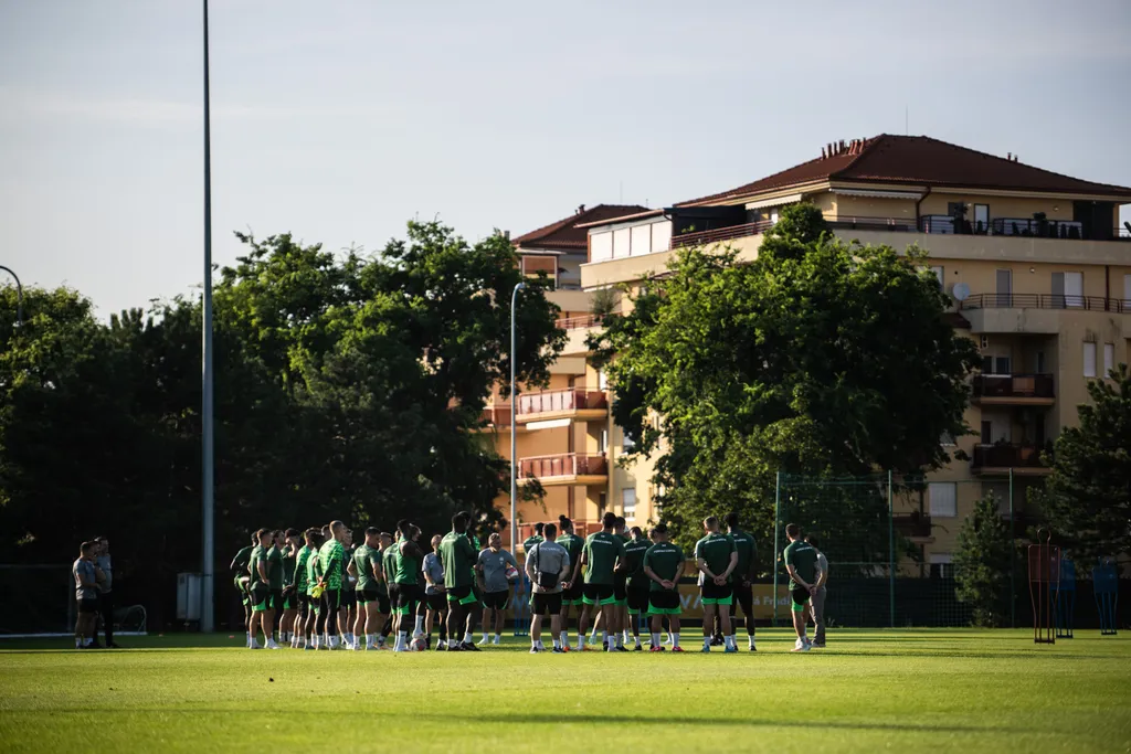 FTC, Fradi, Ferencváros, Ferencvárosi TC, a KÍ Klaksvík elleni BL-visszavágót megelőző edzés, FTC-MVM Sportközpont, 2023.07.18. 