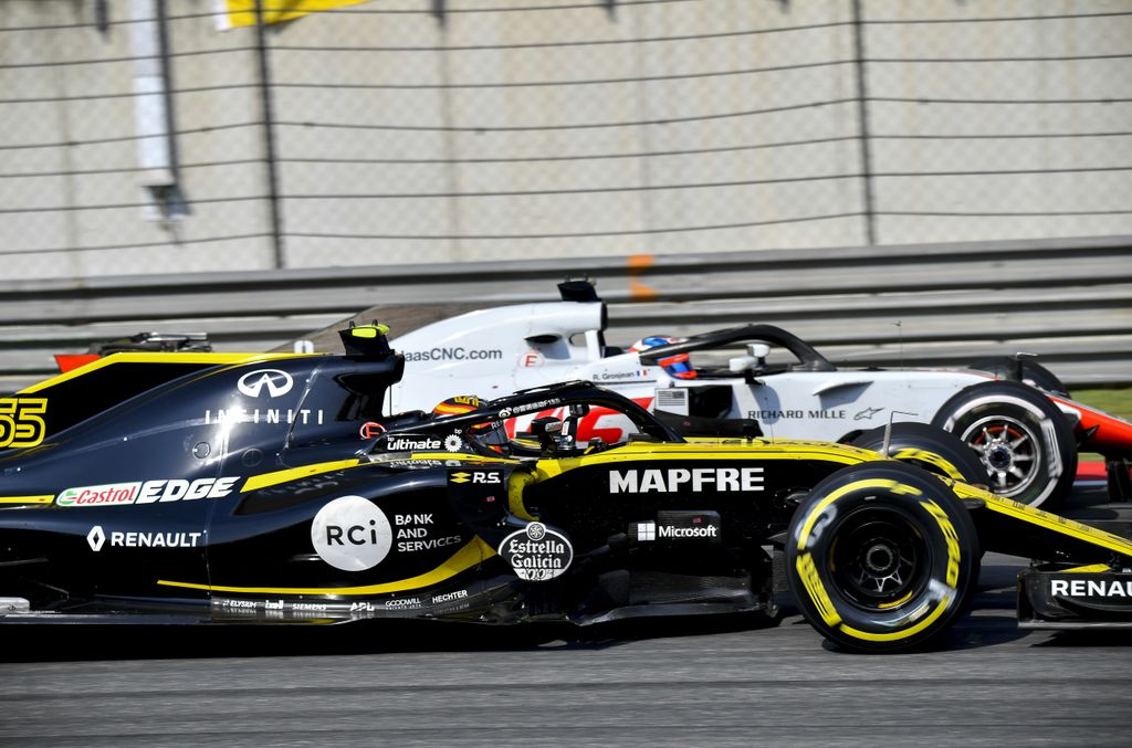 A Forma-1-es Kínai Nagydíj, Romain Grosjean, Haas F1 Team, Carlos Sainz, Renault Sport Racing 