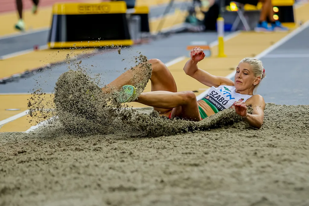 Atlétikai vb, Atlétikai Világbajnokság, World Athletics, Szabadtéri atlétikai világbajnokság, Budapest, 2023. 08. 23., női, hármasugrás, selejtező, Szabó Beatrix 