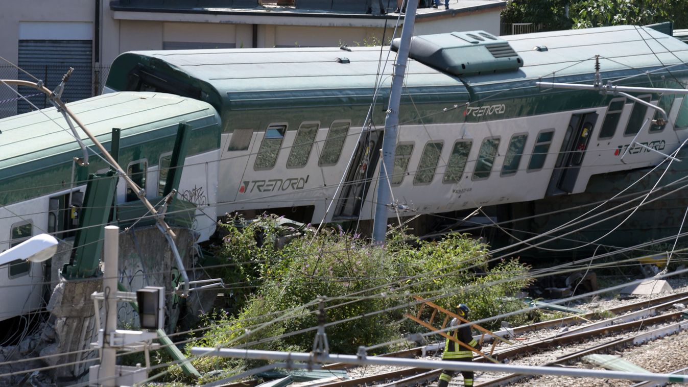 vonatbaleset, olaszország 
