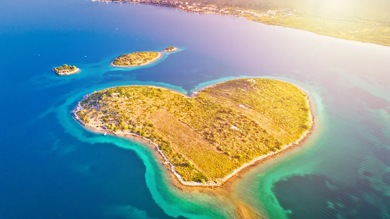 Horvátország Galesnjak sziget szív, alak, forma, 