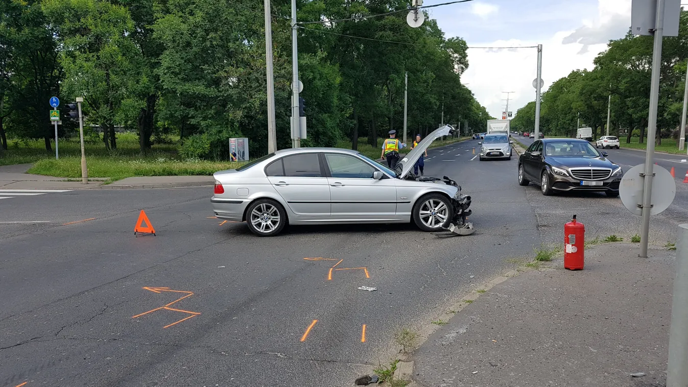III. kerület, Pünkösdfürdő utca, baleset, 2018.05.28. 