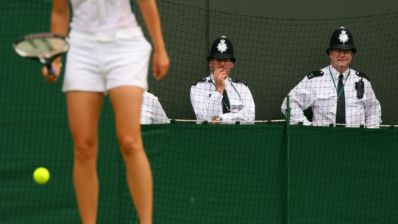 Wimbledon, rendőrség, biztonság, tenisz 
