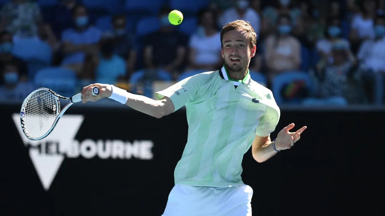 Tennis Australian Open 2022 2022,Australia,in Melbourne,Melbourne Park,Tennis Australian Ope Horizontal, Danyiil Medvegyev, tenisz 