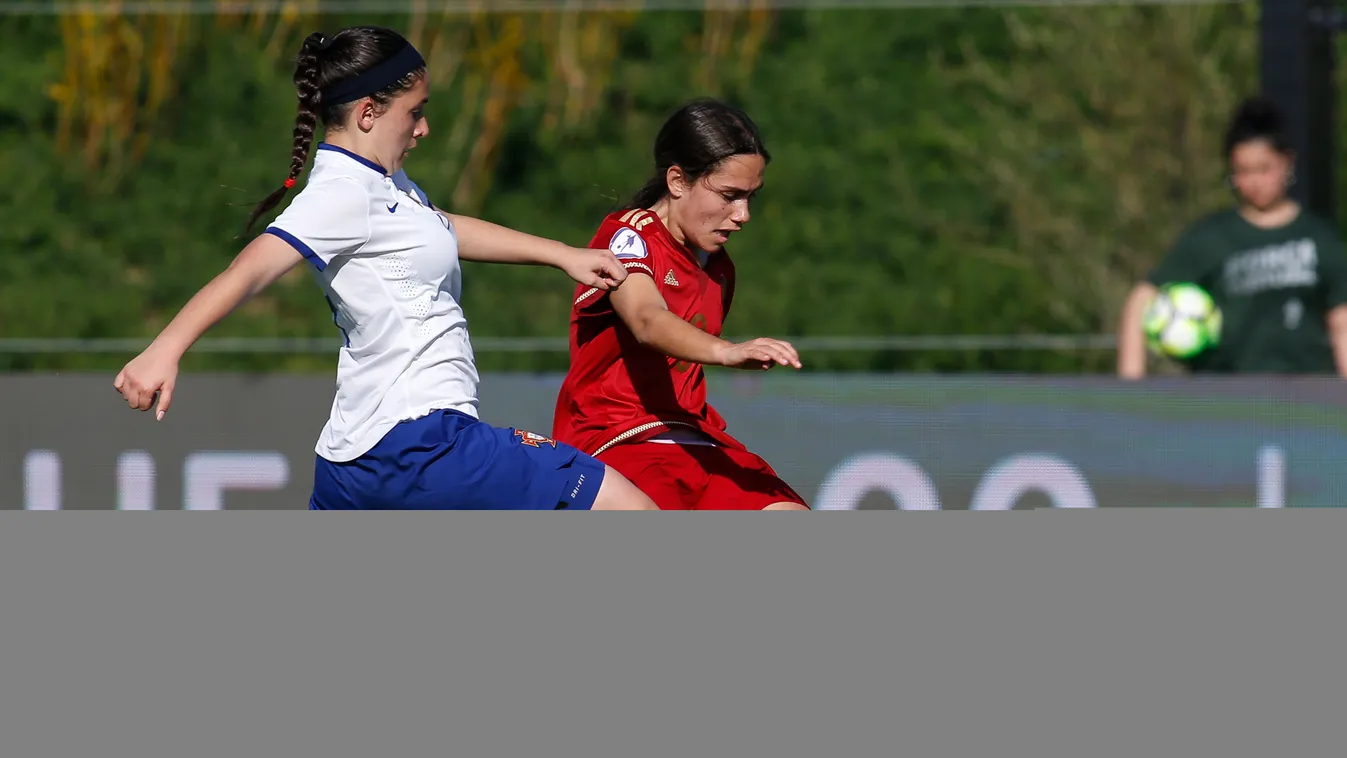 Spain v Portugal - UEFA U17 Women's Championship  Spain OEIRAS PORTUGAL MARCH 28 SPORT soccer FOOTBALL nurphoto Spain v Portugal UEFA U17 Women's Championship 