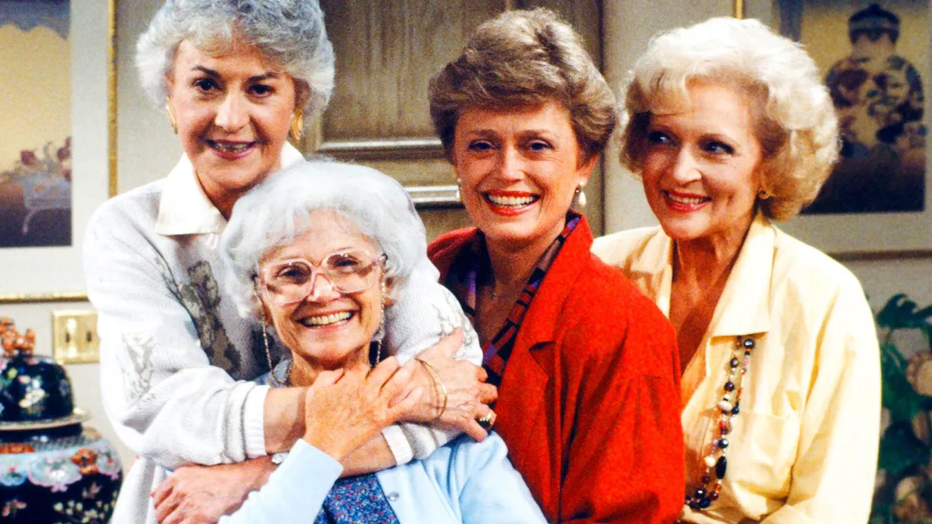 The Golden Girls 1980s Color Comedy Gallery Group Indoor NBCU Photo Bank NUP_139082 Portrait Select Smiling Studio Vertical topics topix bestof toppics toppix 