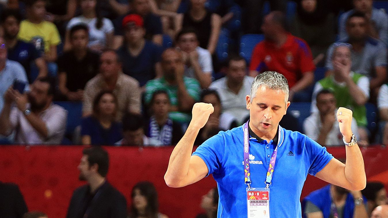 Slovenia vs Serbia : FIBA EuroBasket 2017 FINAL BASKETBALL MAN men tall Cup GAME basketballer 2017 FIBA EuroBasket 