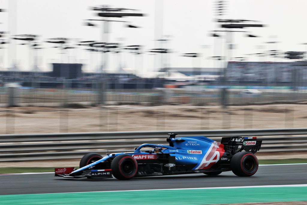 Forma-1, Fernando Alonso, Alpine, Katari Nagydíj 2021, péntek 