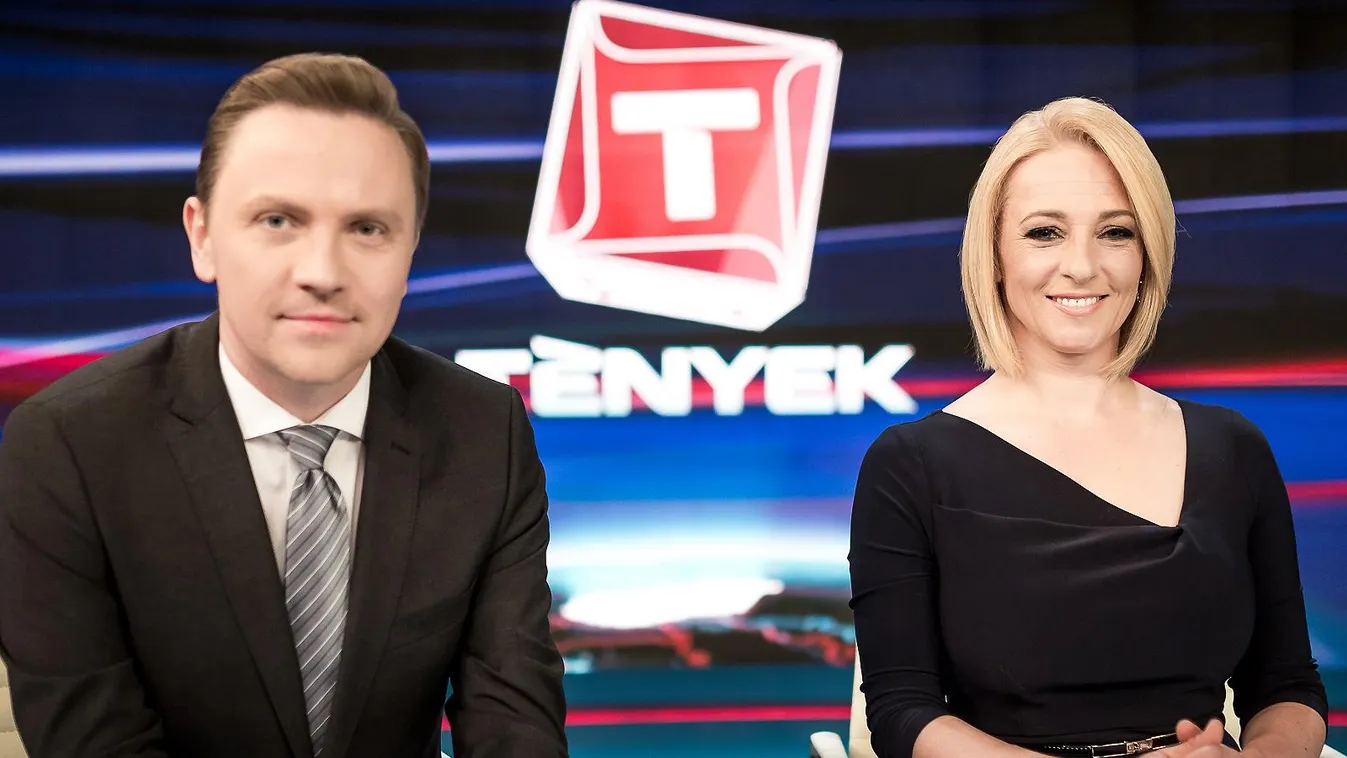 Gönczi Gábor Marsi Anikó TV2 TV2 díszlet Tények megújult díszlet (24) 