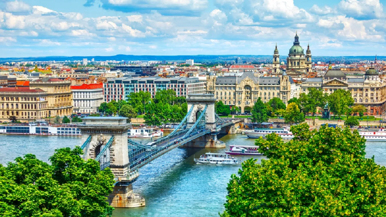 Magyarország, Budapest, főváros, panoráma, városkép 