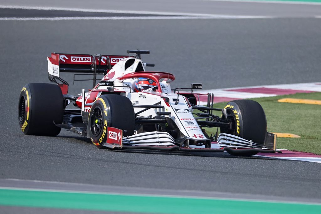 Forma-1, Kimi Räikkönen, Alfa Romeo, Katari Nagydíj 2021, péntek 