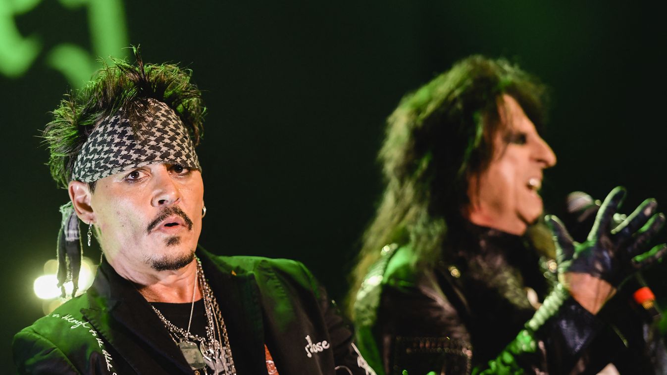 The Hollywood Vampires Perform At The Greek Theatre GettyImageRank1 Theater People Performance USA California City Of Los Angeles Hollywood - California Two People Males Photography Johnny Depp Alice Cooper Arts Culture and Entertainment Celebrities Topix