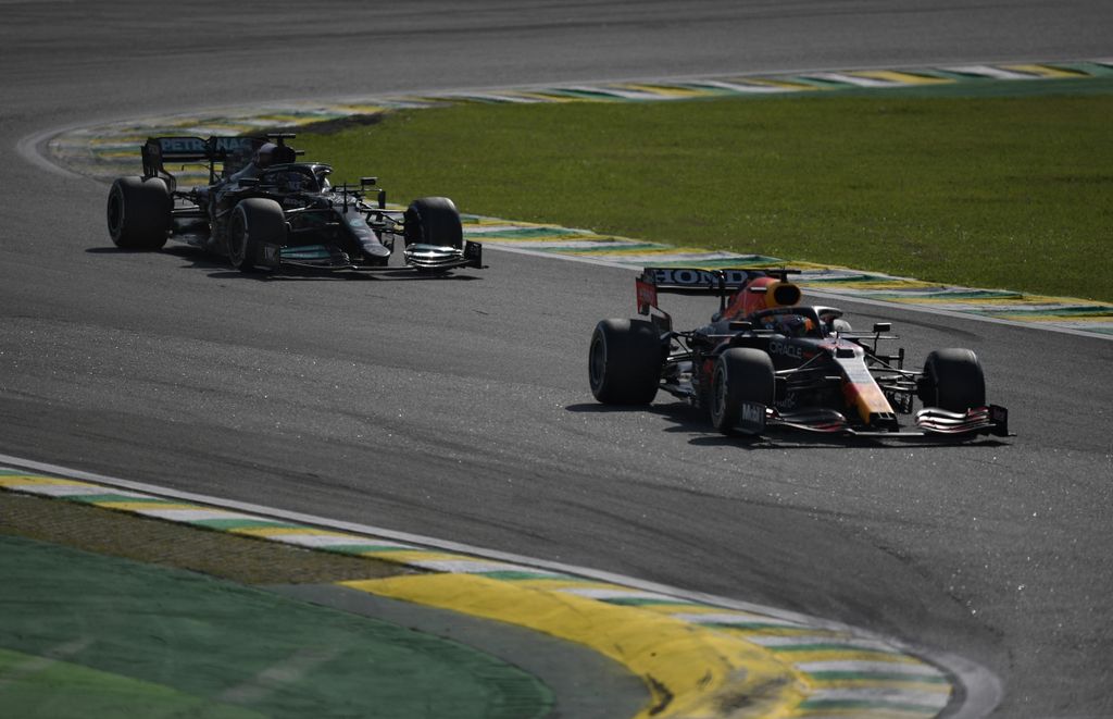 Forma-1, Sao Pauló-i Nagydíj, Max Verstappen, Red Bull, Lewis Hamilton, Mercedes 
