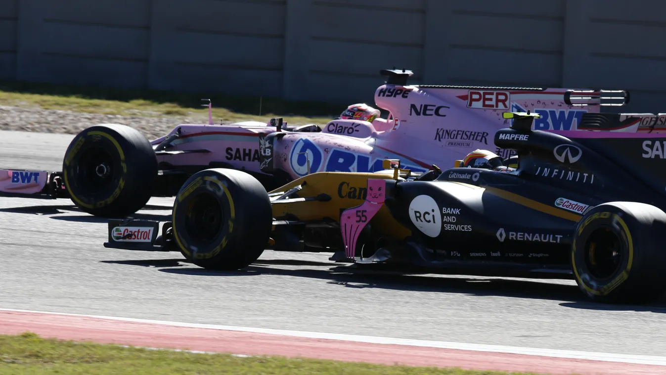Forma-1, USA Nagydíj, Carlos Sainz, Renault, Sergio Pérez, Force India 