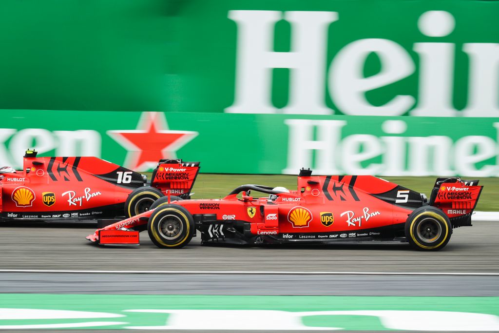 Forma-1, Kínai Nagydíj, Sebastian Vettel, Charles Leclerc, Ferrari 