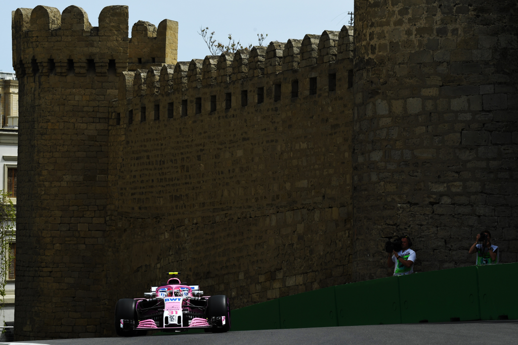 A Forma-1-es Azeri Nagydíj pénteki napja, Esteban Ocon, Force India 