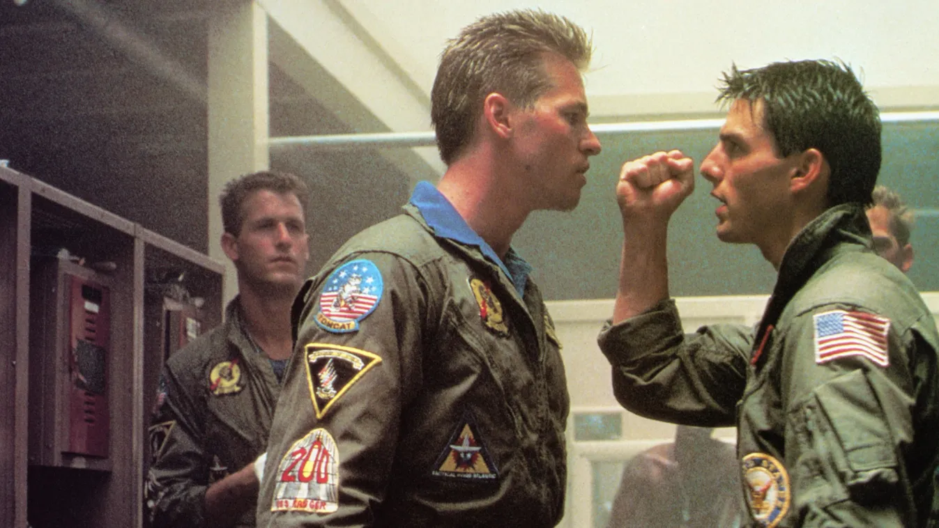 Val Kilmer és Tom Cruise a Top Gun című filmben 