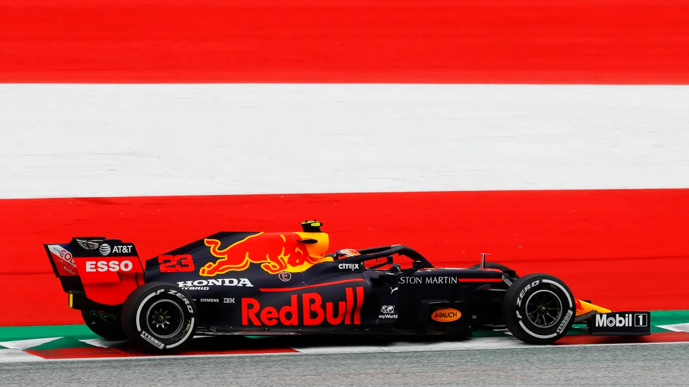 Forma-1, Alexander Albon, Red Bull Racing, Osztrák Nagydíj, Honda logo 