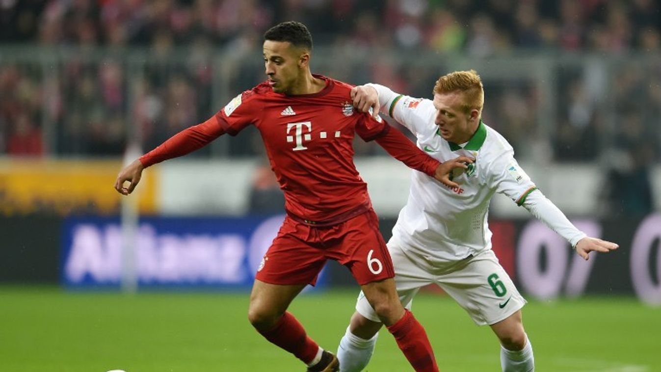 Bayern Munich vs Werder Bremen 5:0 Bundesliga action SQUARE FORMAT 