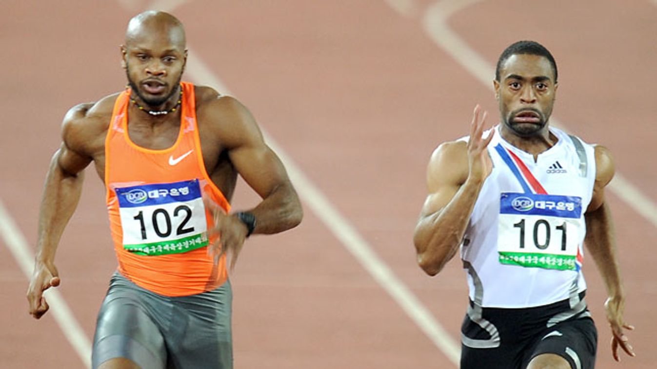 Tyson Gay és Asafa Powell, 2009, 100m sprint, szöul