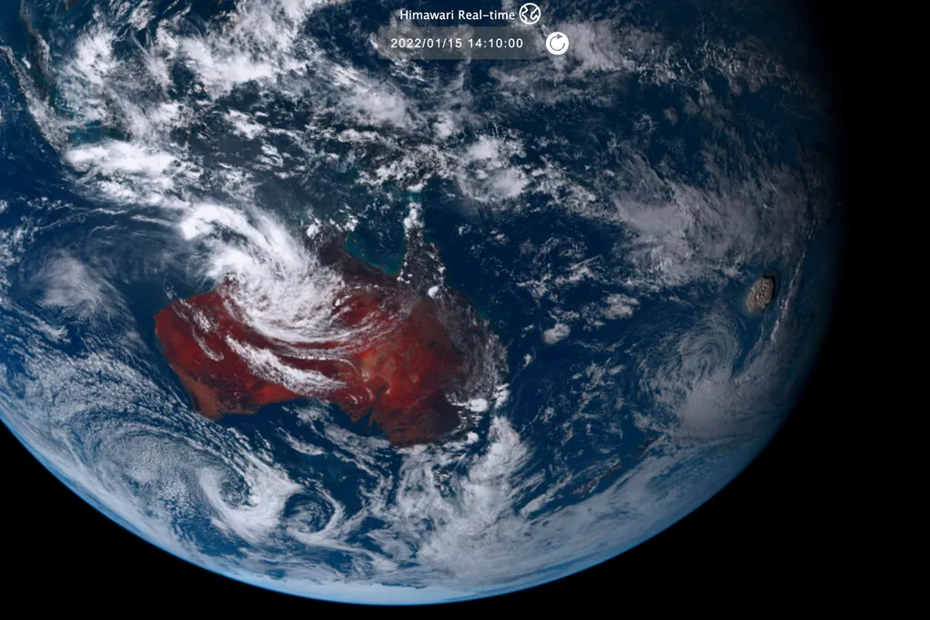 tonga,vulkán,tenger alatt szökőár, Csendes-óceán, Tonga közelében történt tenger alatti vulkánkitörés 