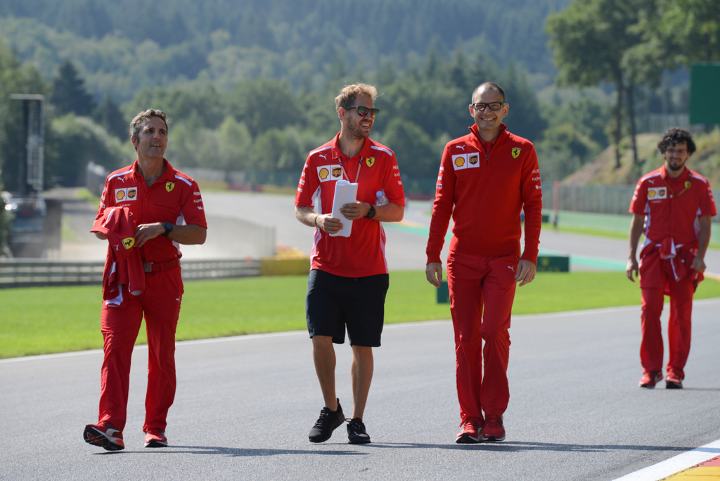 Előkészületek a Forma-1-es Belga Nagydíjra, Sebastian Vettel, Scuderia Ferrari 