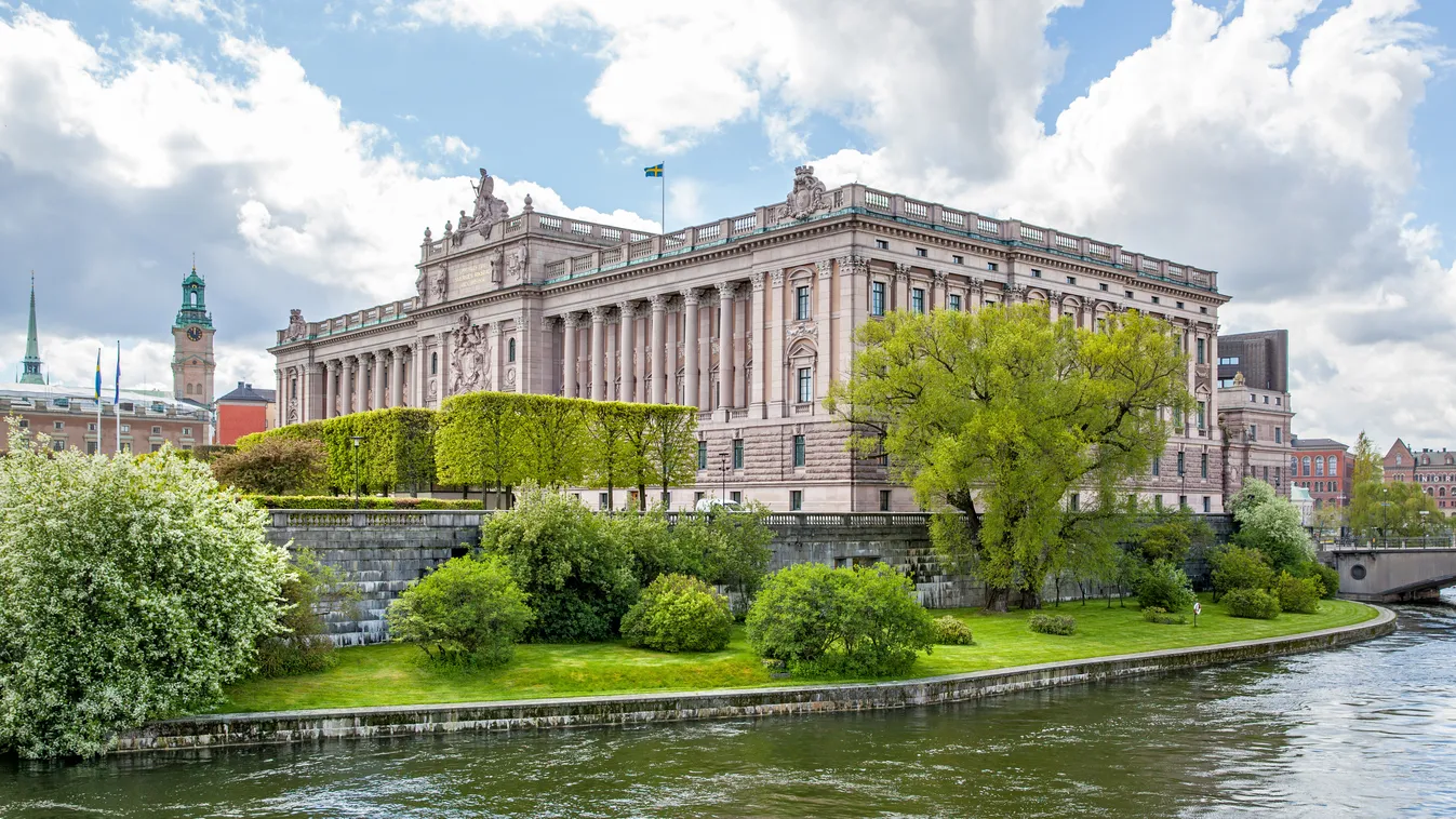 svédország, parlament, egykamarás parlamentt, épület 