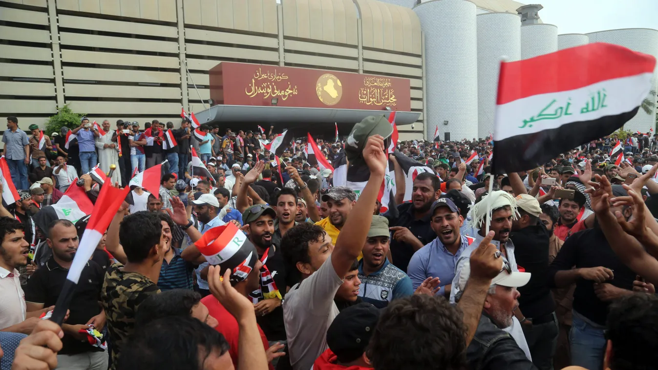 Muktada asz-Szadr, tüntetés, Bagdad, Zöld zóna 