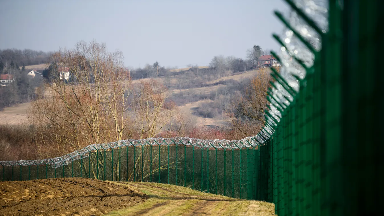 szlovénia, horvátország, kerítés, határ 