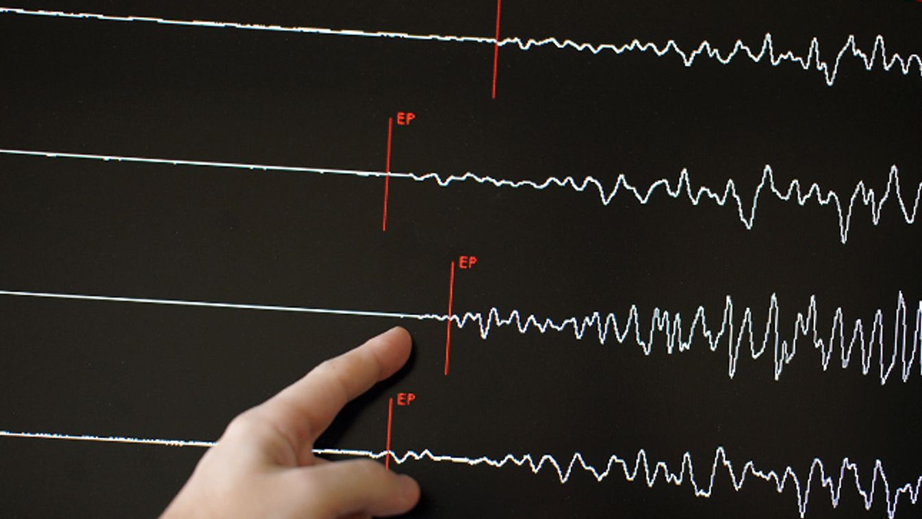 szeizmográf, földrengés előrejelzés, illusztráció 