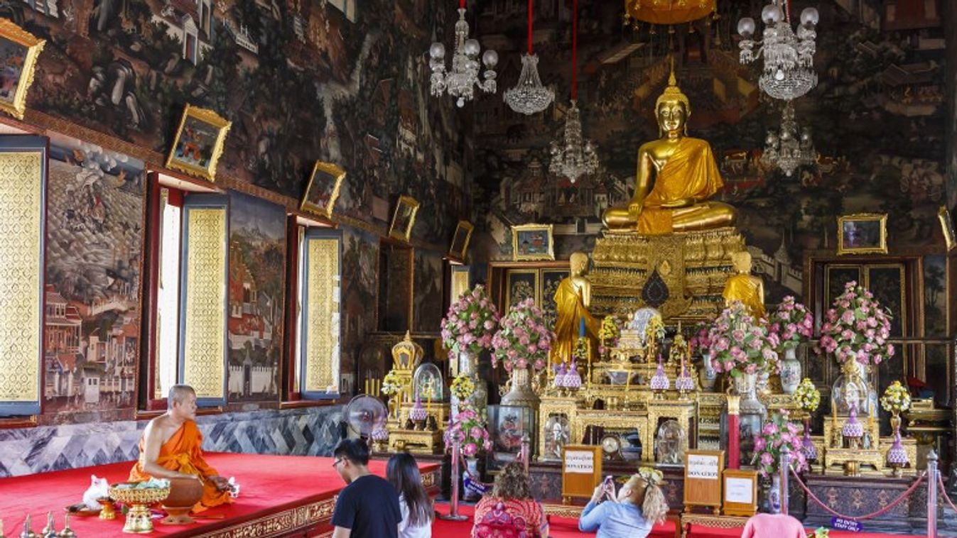 Egy bangkoki Buddha-szentély 